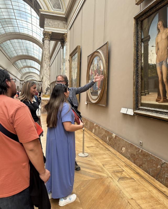 Louvre Students and TEacher